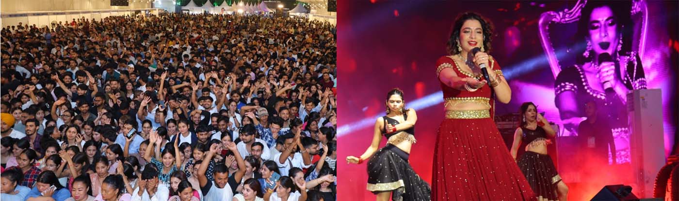 जैस्मिन सैंडलस ने लोक संवर्धन पर्व का किया भव्य समापन; हजारों दर्शकों ने लिया धमाकेदार संगीत संध्या का आनंद